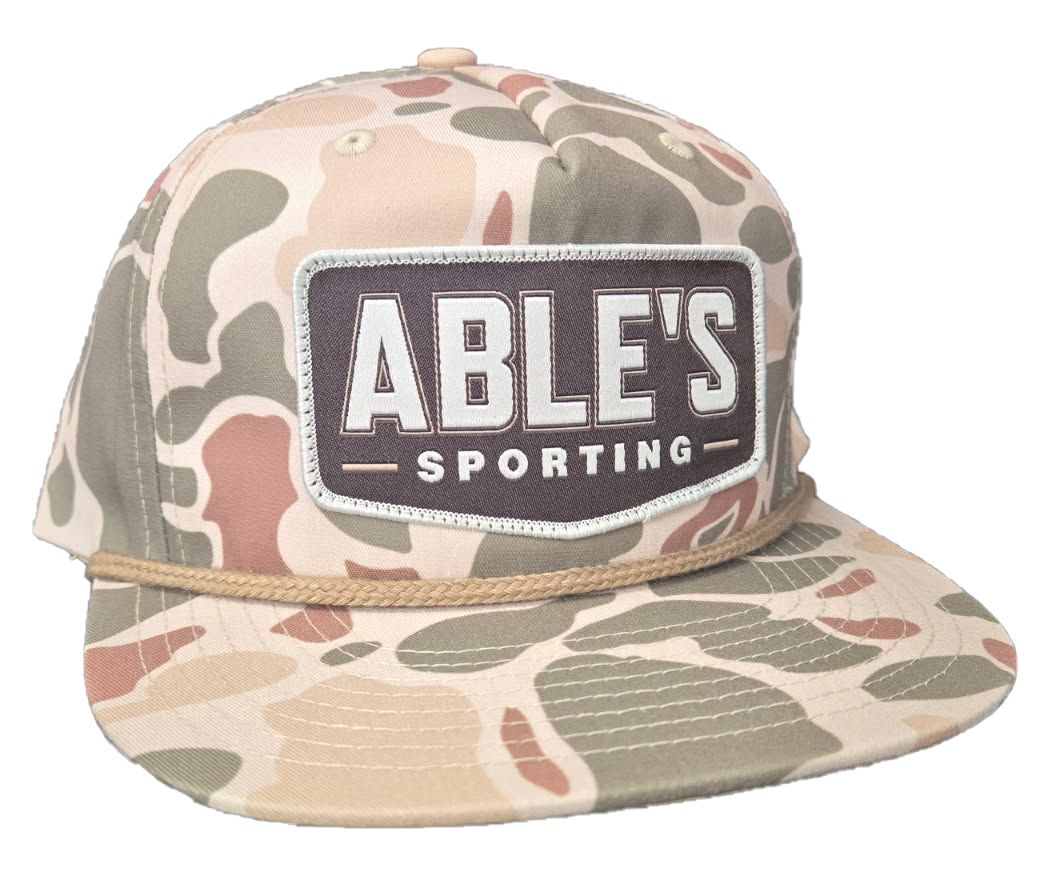 Able's Cap, Richrdson 256P Harvest Duck Camo w/ Brown Rope, Hat (AC031)