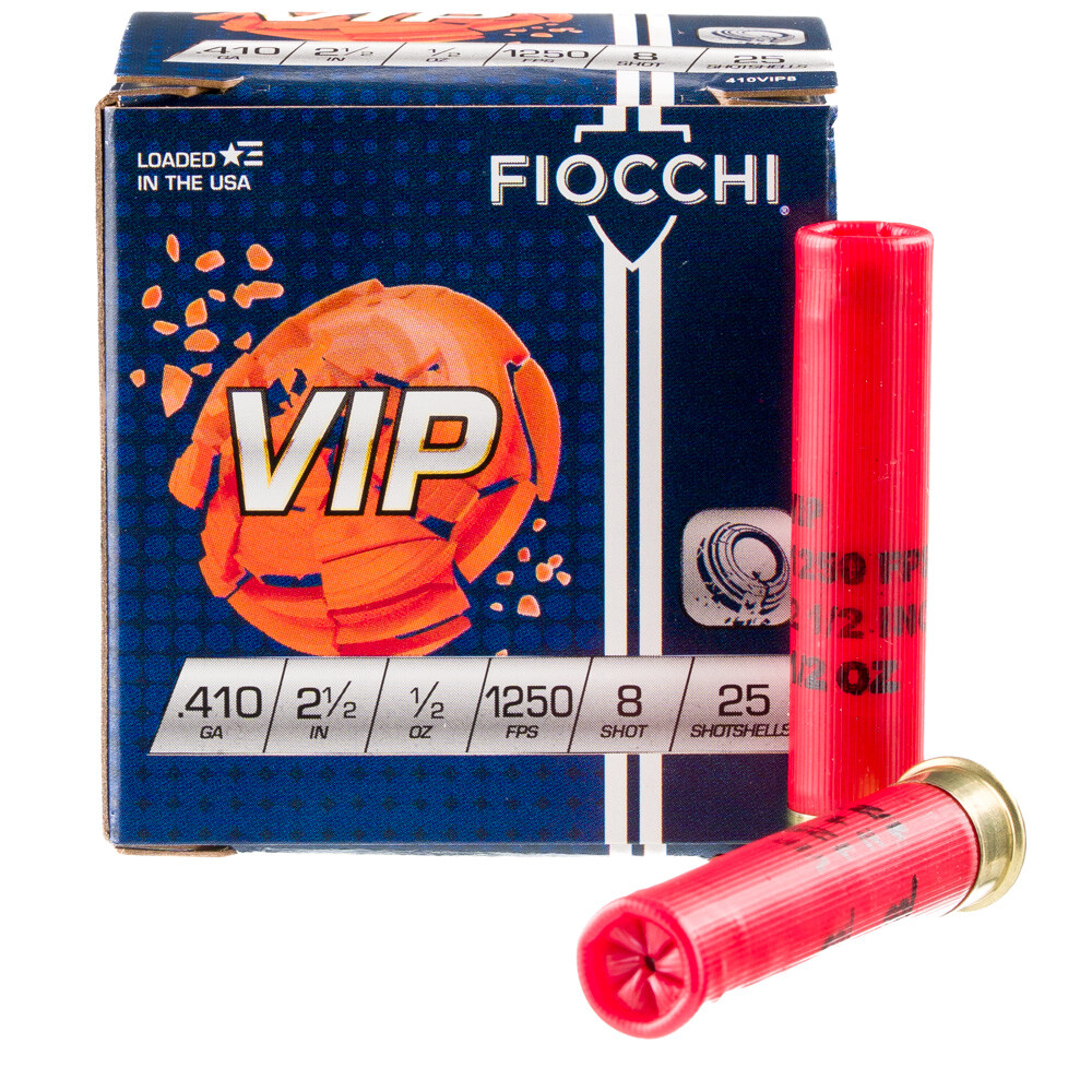 Fiocchi VIP Target 410 #8 Shot 2 1/2″ 250 Round Case