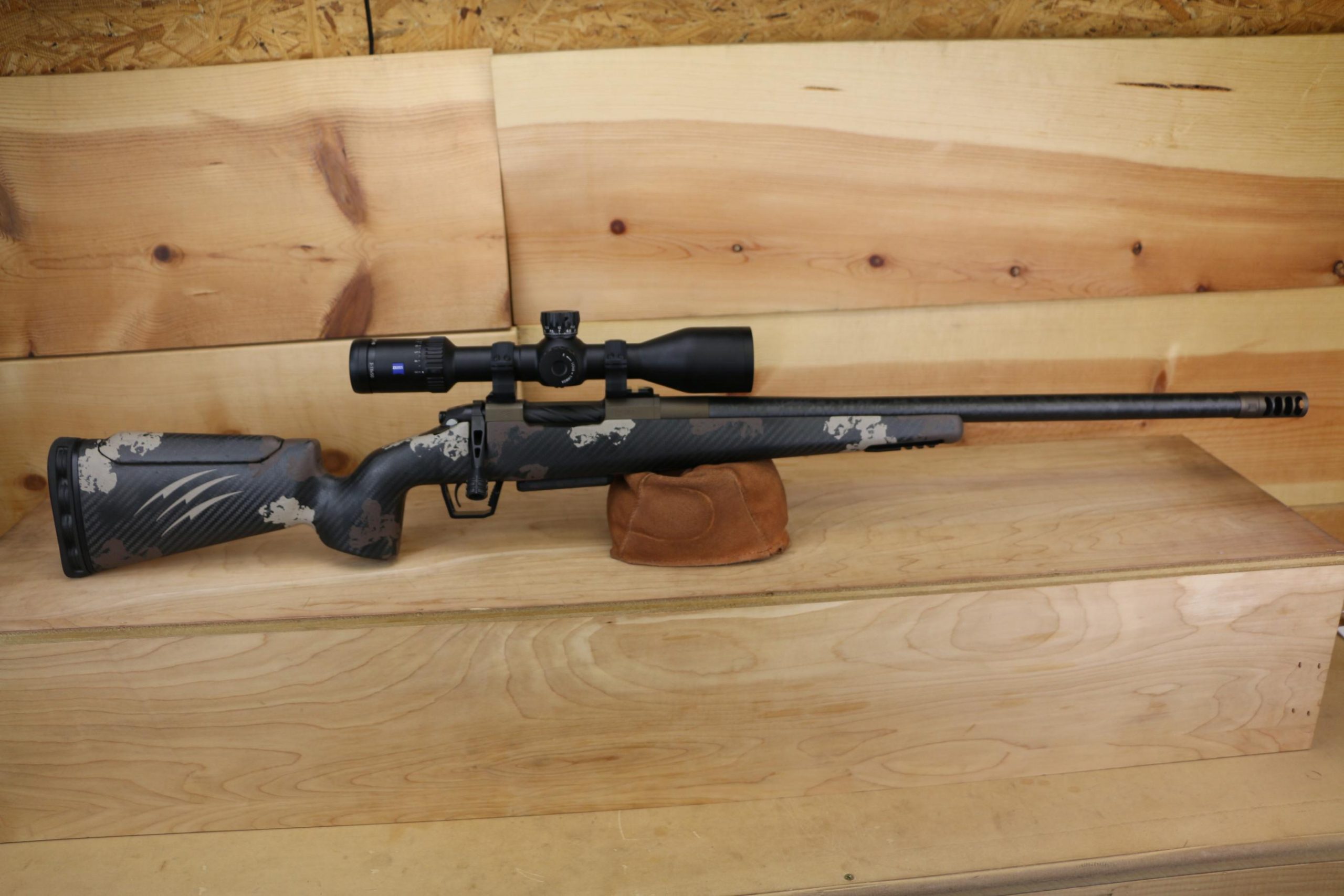 Fierce CT Rival XP Bolt Action Rifle Scope Package NAFCTRXP65PRC22MB, 6.5 PRC, 22" Threaded, Bronze/Buckskin Finish, Zeiss V6 3-18x50 Scope