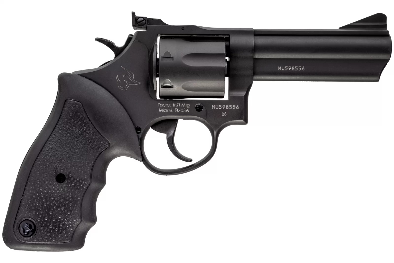 Taurus Model 66 .357 Mag/.38 Spl+P 4″ Barrel Matte Black Oxide Revolver #2-660041