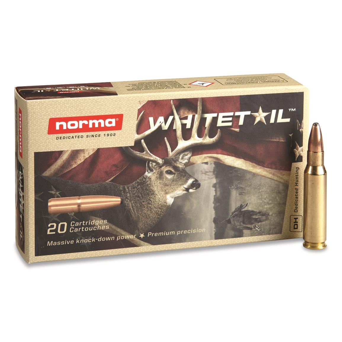 Norma Whitetail .308 Win. 150gr. JSP 20rd Box #20177382