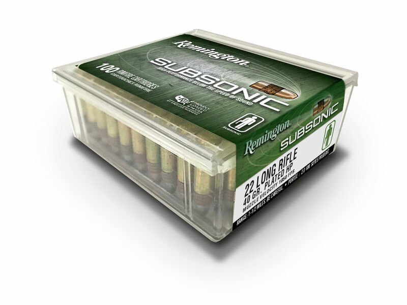 Remington Subsonic .22LR 40gr. Copper Plated Hollow Point 100rd Box #21137