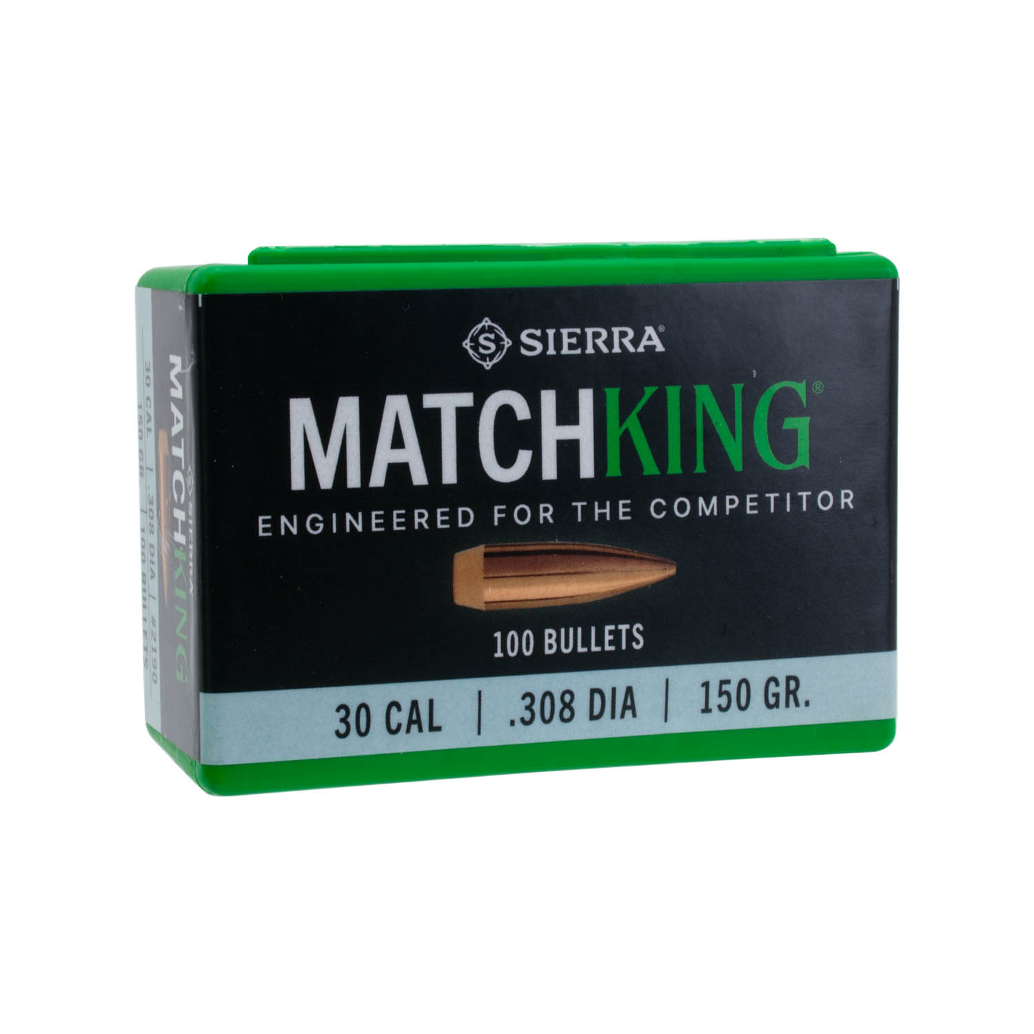 Sierra .308 cal./7.62mm 150gr. MatchKing Bullets, Box of 100