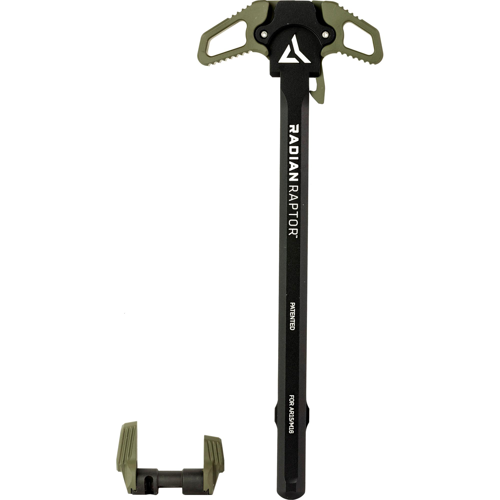 RADIAN Weapons Raptor Charging Handle & Talon 45/90 Ambidextrous Safety Combo, 5.56MM (R0665) Olive Drab Green