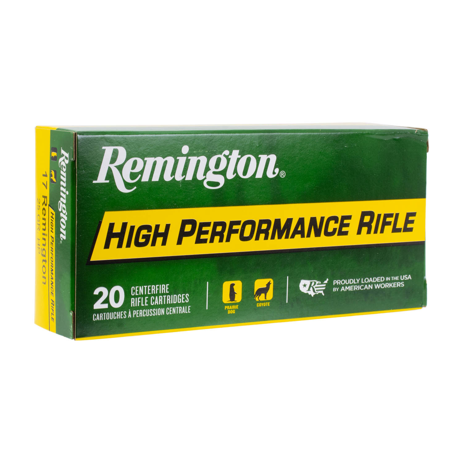 Remington 17 Rem. 25gr. HPR HP Ammunition, 20 Round Box