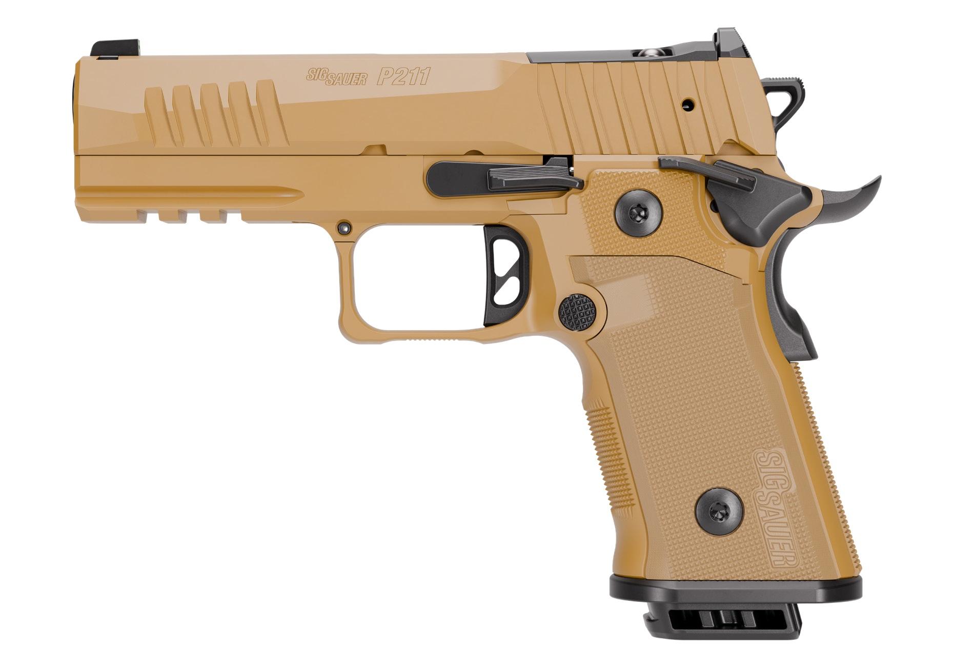 Sigarms P211-GT4 Pistol 211CA-9-GT4-COY, 9mm, 4.2in Bull Barrel, Aluminum Grips, 21 Rds