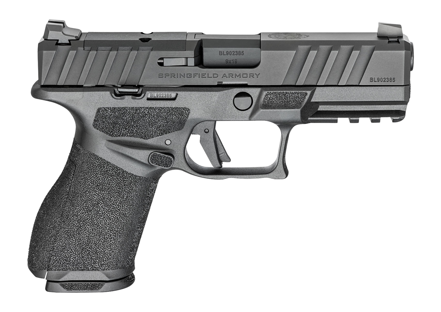 Springfield Echelon Alpha 4.0C Optic Ready Pistol ECA9409B, 9mm, 4in, Black Polymer Grips, Black Finish, 15 Rds