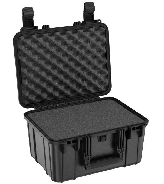 Condition1 Hard Case 310, 16" Medium Case, Pluckable Foam,Waterproof, Lockable, Black