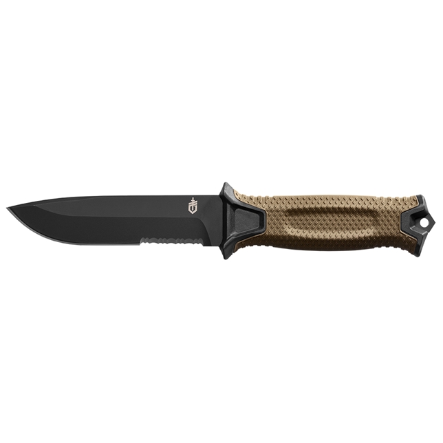 Gerber StrongArm Fixed Blade Serrated Coyote Brown Knife #30-001059