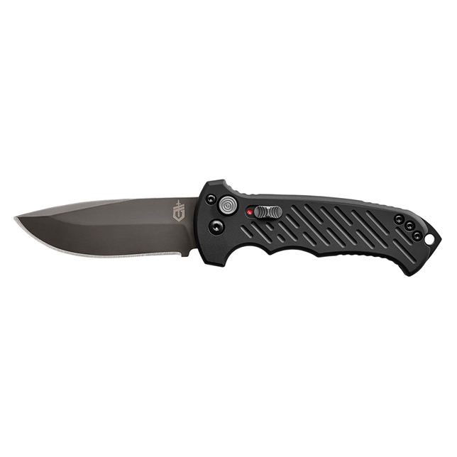 Gerber 06 Auto 3.8″ Plain Edge Blade Auto Opening Folding Knife #30-001295