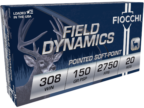 Fiocchi Field Dynamics .308 Winchester 150gr. PSP 20rd Box #308B