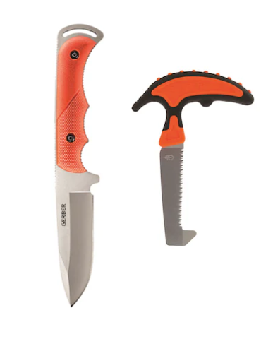 Gerber Freeman Guide Fixed Blade Knife & Vital Pack Saw Combo #31-003847