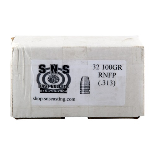 Sns Cast Bullets 32 CAL (.313'') 100GR RNFP LEAD BULLETS 500/BOX SS32100RNFP
