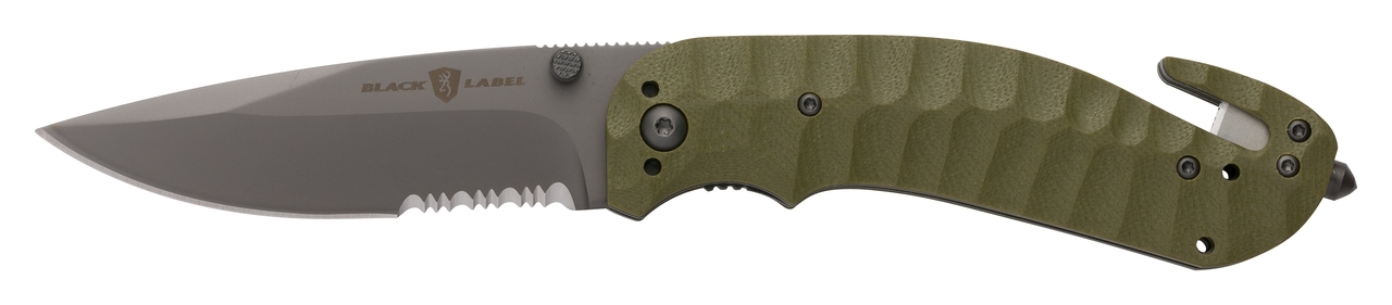 Browning Black Label Duration Olive Folding Knife #320174BL