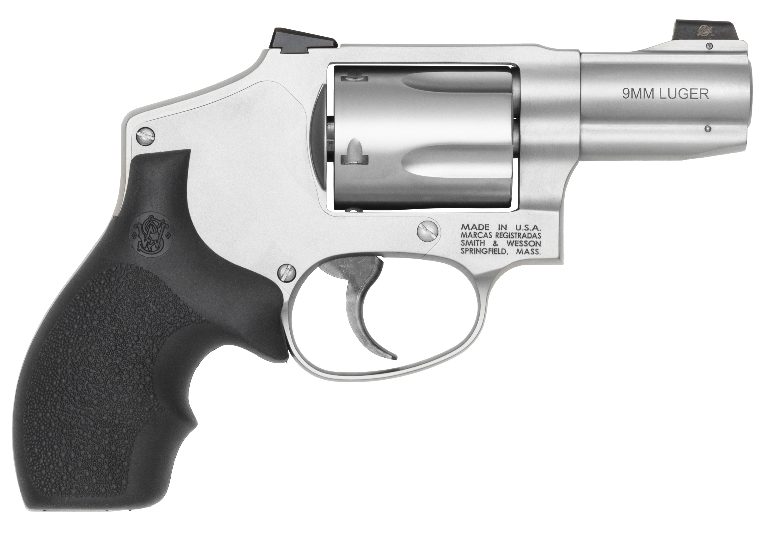 Smith & Wesson 940 Revolver 14295 , 9mm, 2.17", Rubber Grips, Stainless Steel Finish, 5 Rds