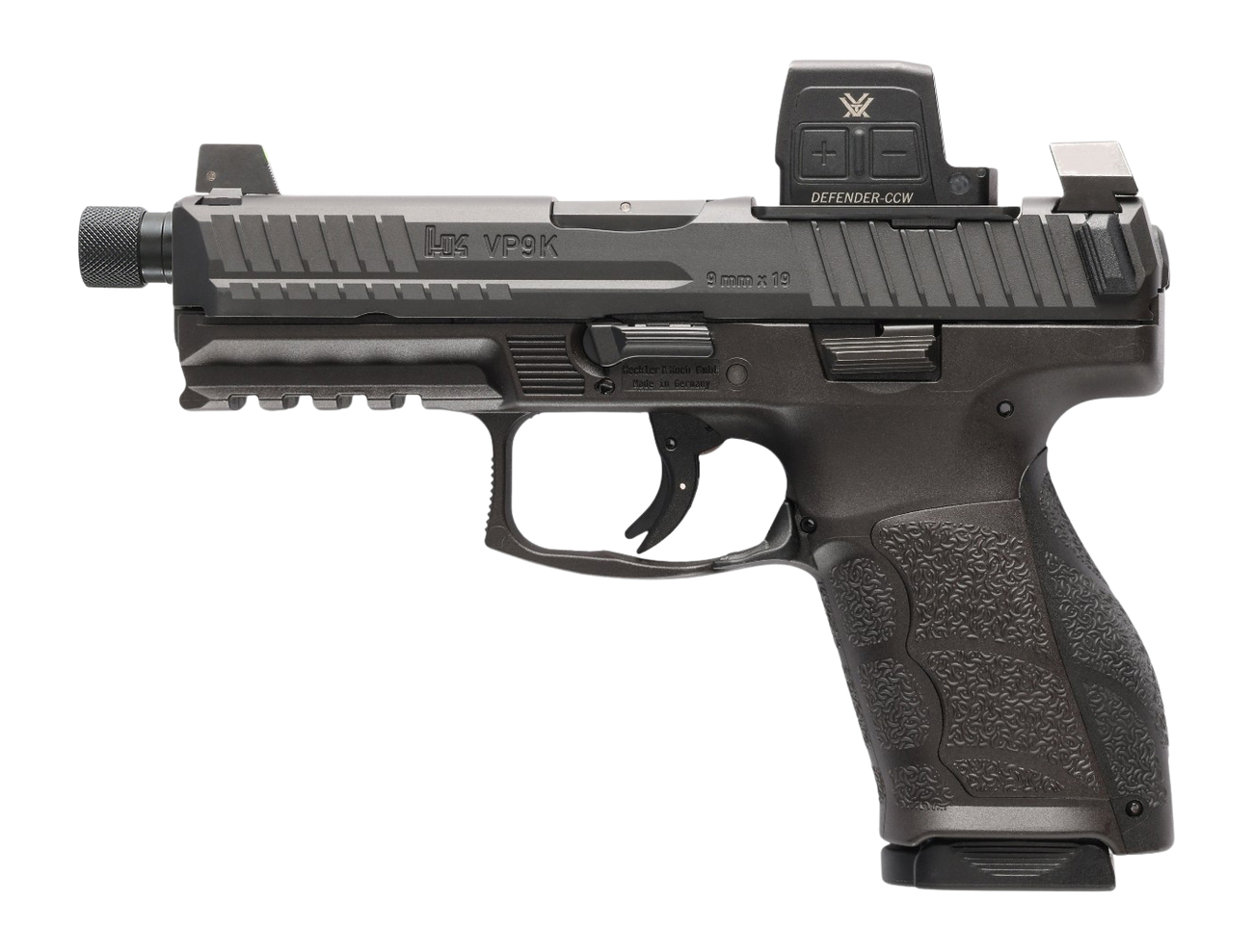 Heckler & Koch VP9A1 K Tactical w/Optic Pistol 81001367, 9mm, 4.70in, Textured Grips, Black Finish, 15 Rds