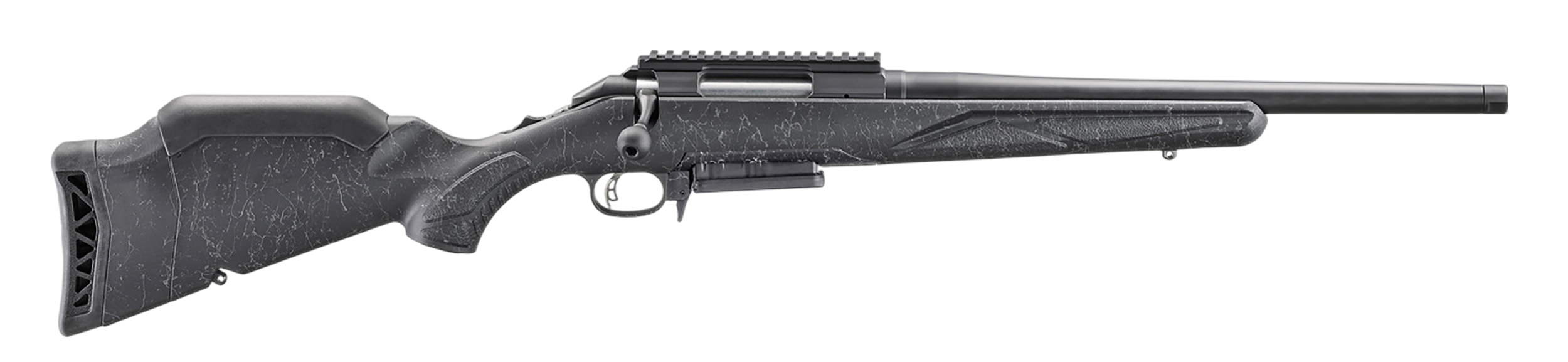 Ruger American Patrol Gen II Rifle 46995, 308 Win, 16.1" Threaded, Black Splatter Gen II American Stock, Graphite Black Bull Contour Barrel, 10+1