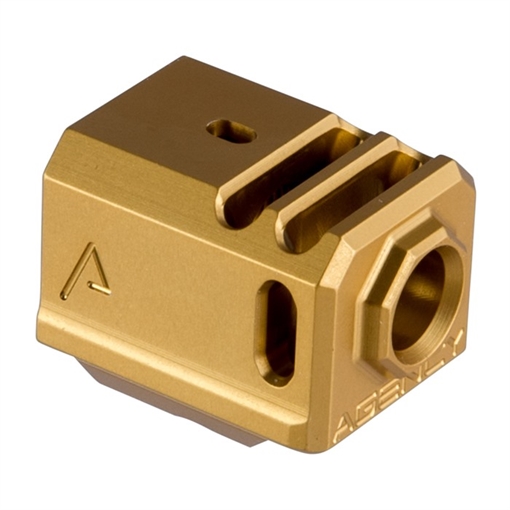 Agency Arms 417 COMP FOR GLOCK GEN 3, 1/2''X28 GOLD 417-3-GLD