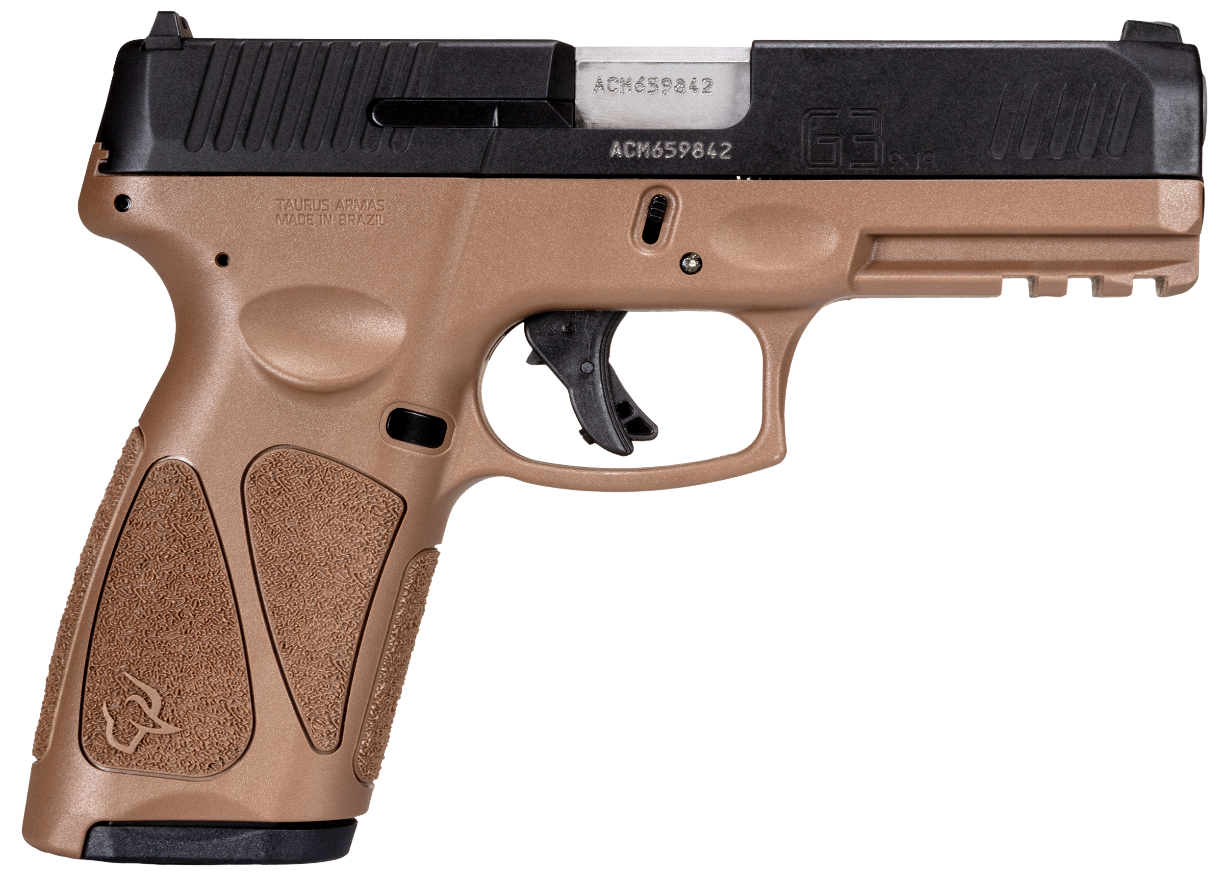 Taurus G3 Pistol 1-G3B941B-15, 9mm, 4in, Brown Polymer Grips, 15 Rds