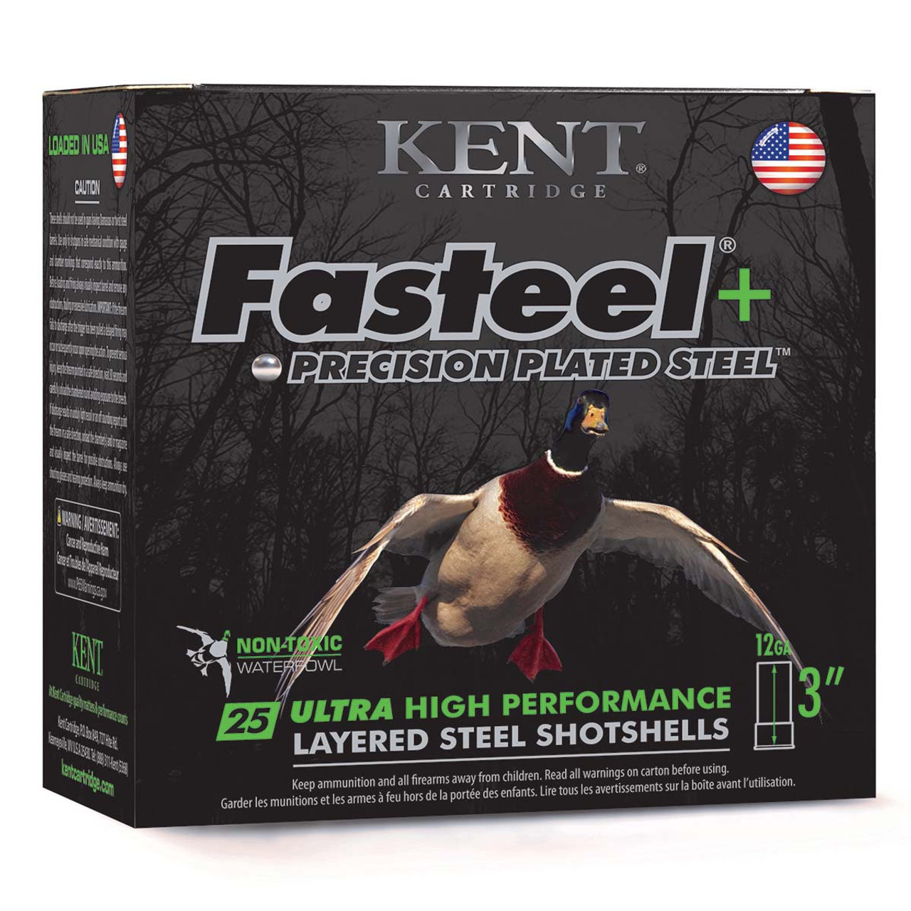 Kent Fasteel Plus 12ga 3″ 1 1/4 Shot 2×4 #k123fsp36-2×4