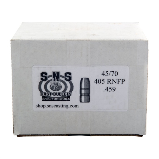 Sns Cast Bullets 45/70 CALIBER (0.459'') 405GR LEAD RNFP 250/BOX SS4570RNFP