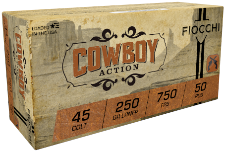 Fiocchi Cowboy Action .45 Colt 250gr. LRNFP 50rd Box #45LCCA