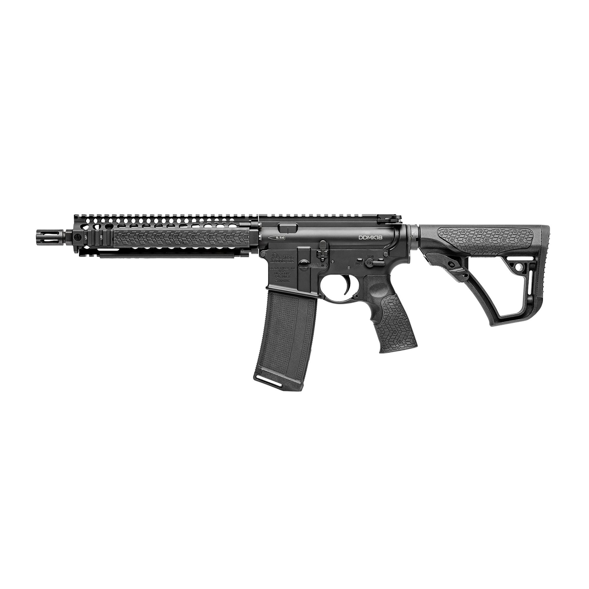 Daniel Defense MK18 SBR 02-088-07327, 5.56 NATO/223 Rem, 10.3 in, DD Pistol Grip, Black Finish, RIS II Rail, 30 Rnd
