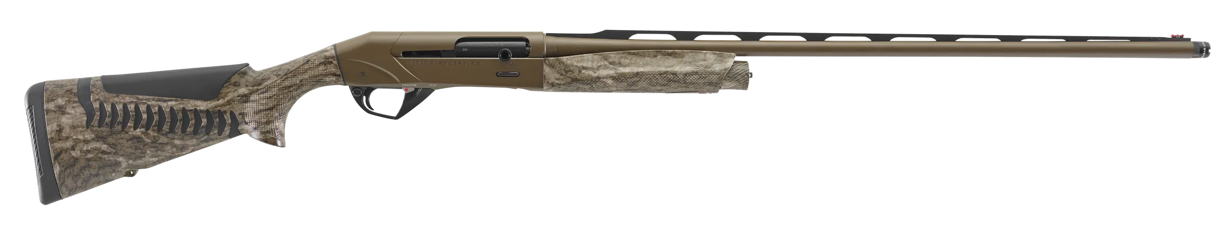 Benelli Super Black Eagle 3 AI Semi-Auto Shotgun 12386, 28 Ga, 3", 28", Mossy Oak Bottomland Finish, Patriot Brown Cerakote