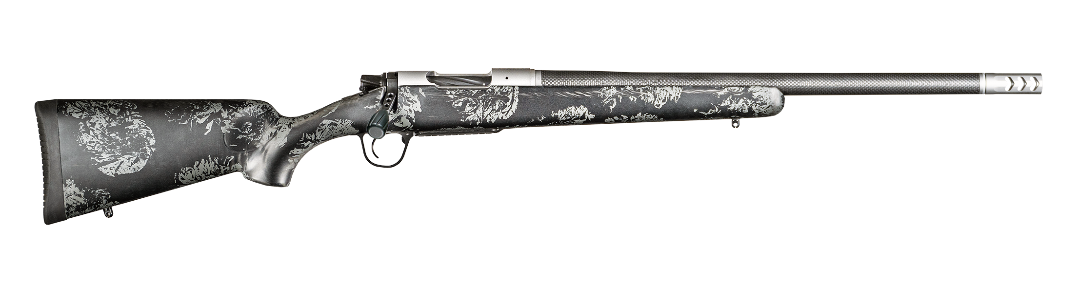 Christensen Ridgeline FFT Rifle 801-060076-00, 22 Creedmoor, 20", Carbon Fiber w/Gray Accents Stock, 4 Rds