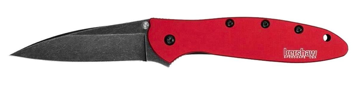 Kershaw Leek Assisted Opening 3″ Blade Folding Red Pocket Knife w/Frame Lock #1660RDBW