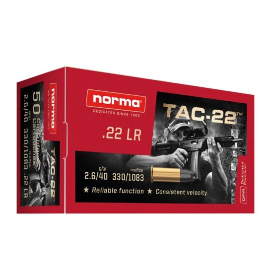 Norma Tac-22 22lr 40gr 500 Round Box