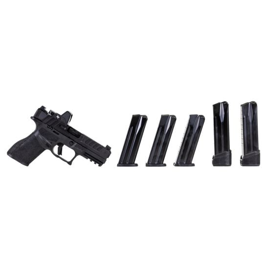 SpringField Echelon 9mm 4″ Barrel 3-15rd Mags 2-18rd Mags With Crimson Trace Green Dot #EC9409B-U-CT