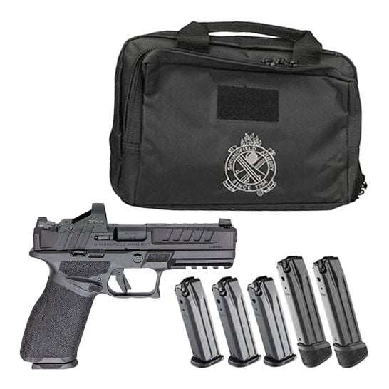 Springfield Echelon Gear Up Package 9mm 4.5″ Barrel 3 17rd Mags/2 20rd Mags With Viridian RFX 2 Red Dot