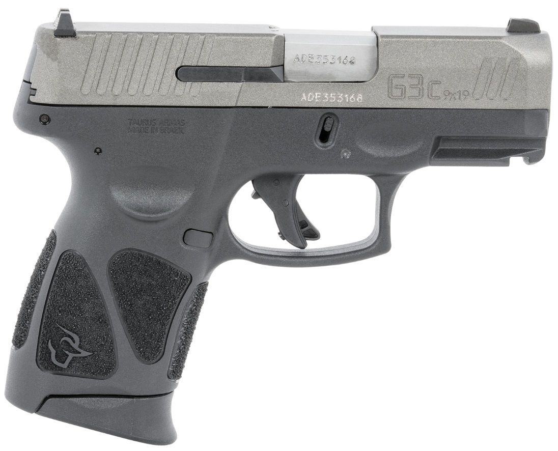 Taurus G3C Pistol 1-G3C93C, 9mm, 3.2in, Black Polymer Grips, 12 Rds