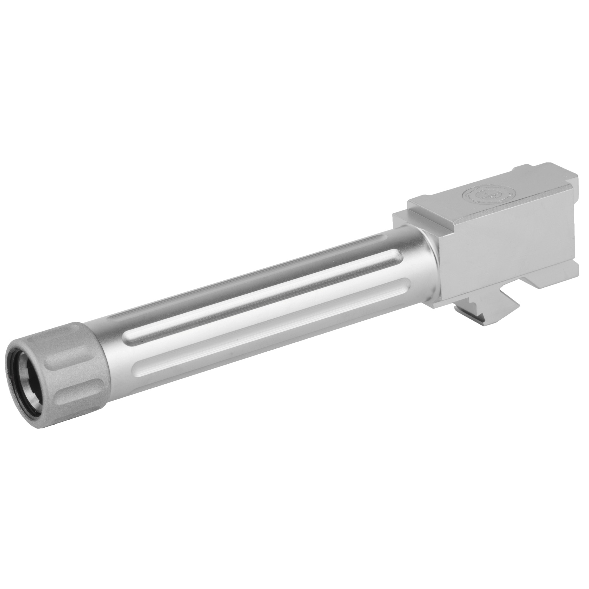 CMC Triggers 75525 Match Precision 9mm Luger 4.01” Fluted/Match Grade/Threaded Bead Blasted Stainless Steel, Compatible w/ Glock 19 Gen3-4