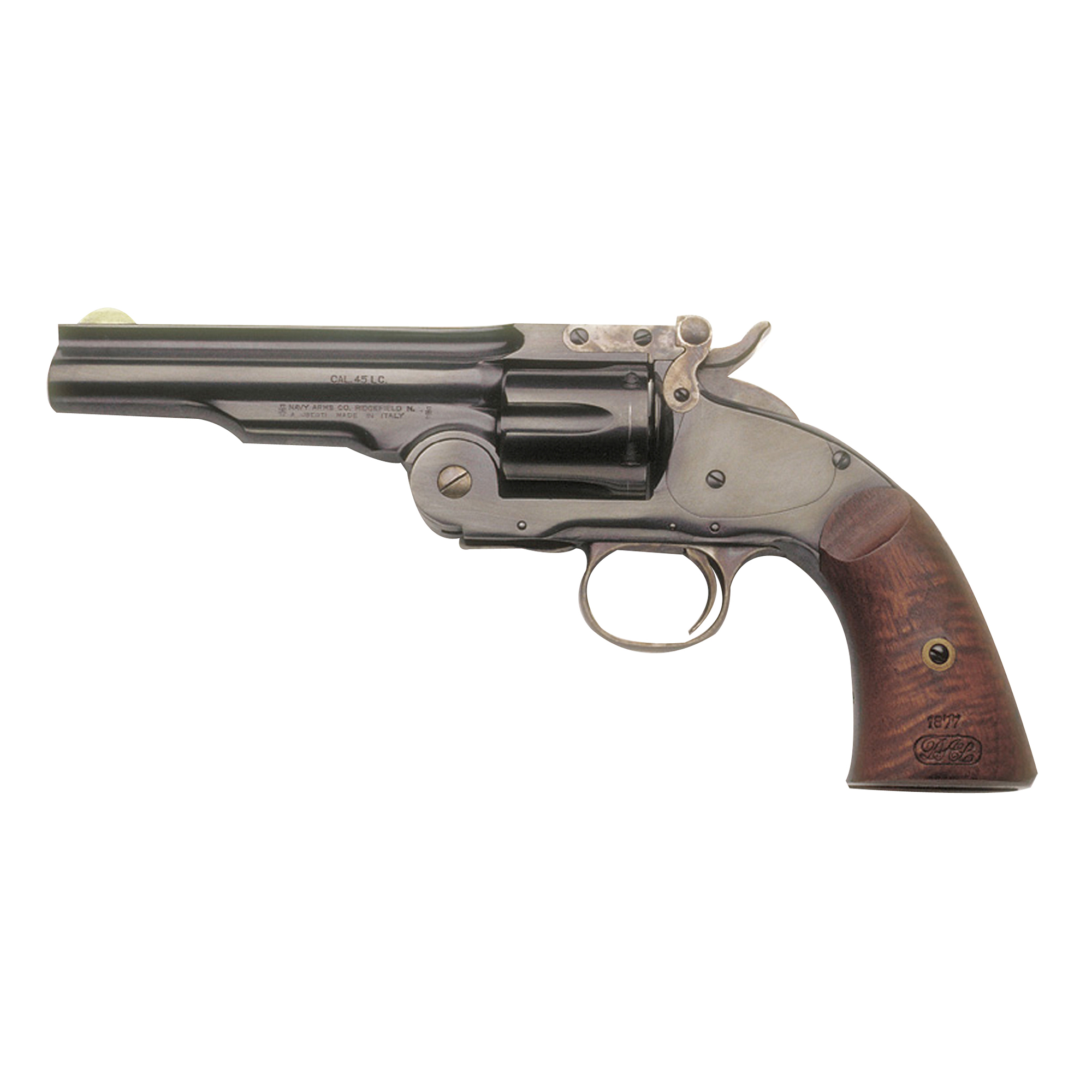 Cimarron CA855 Model 3 Schofield 45 Long Colt 6 Shot 5” Blued Steel Barrel, Cylinder & Frame, Walnut Grip, Manual Safety