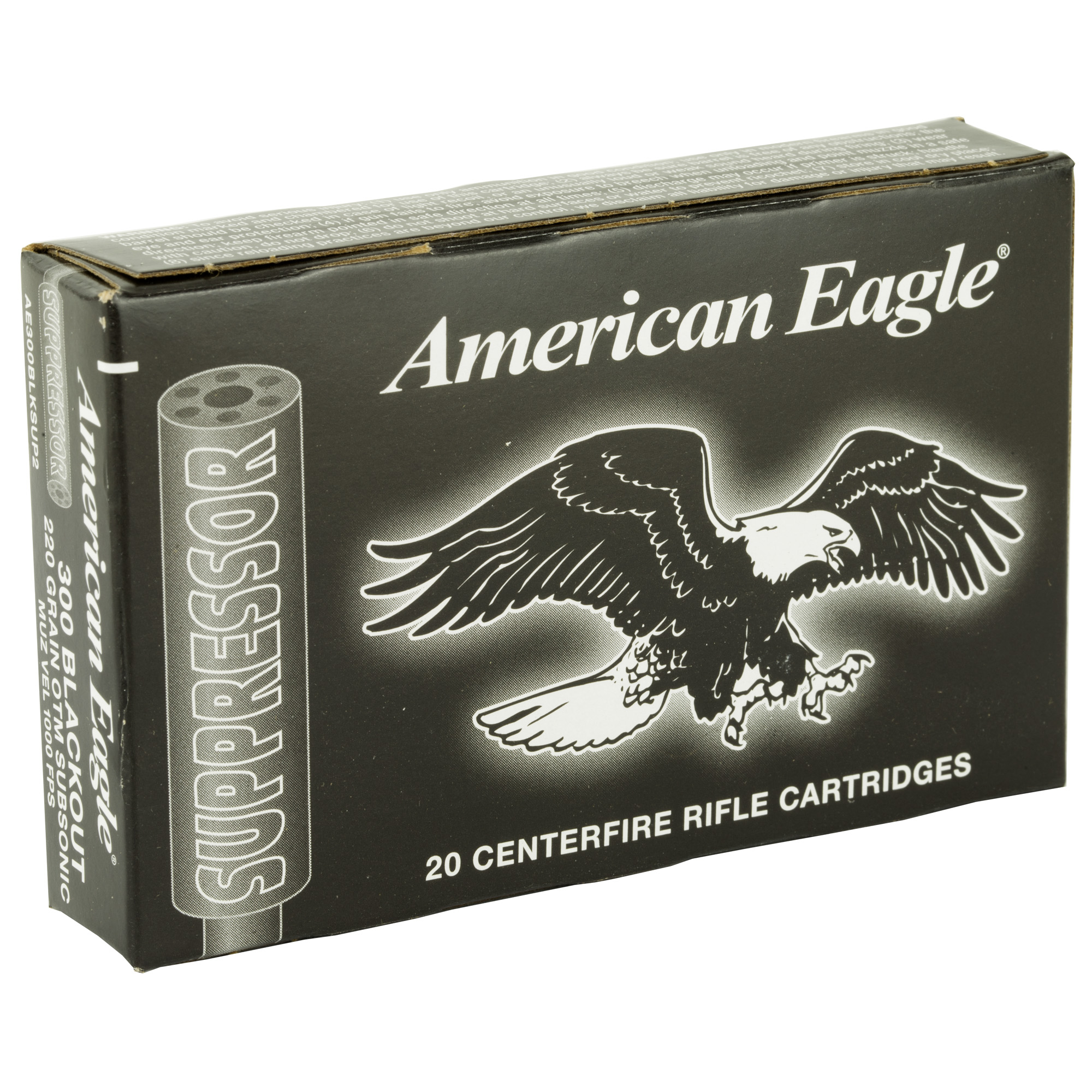 Federal AE300BLKSUP2 American Eagle Suppressor 300Blackout 220gr Open Tip Match 20 Per Box/25 Case