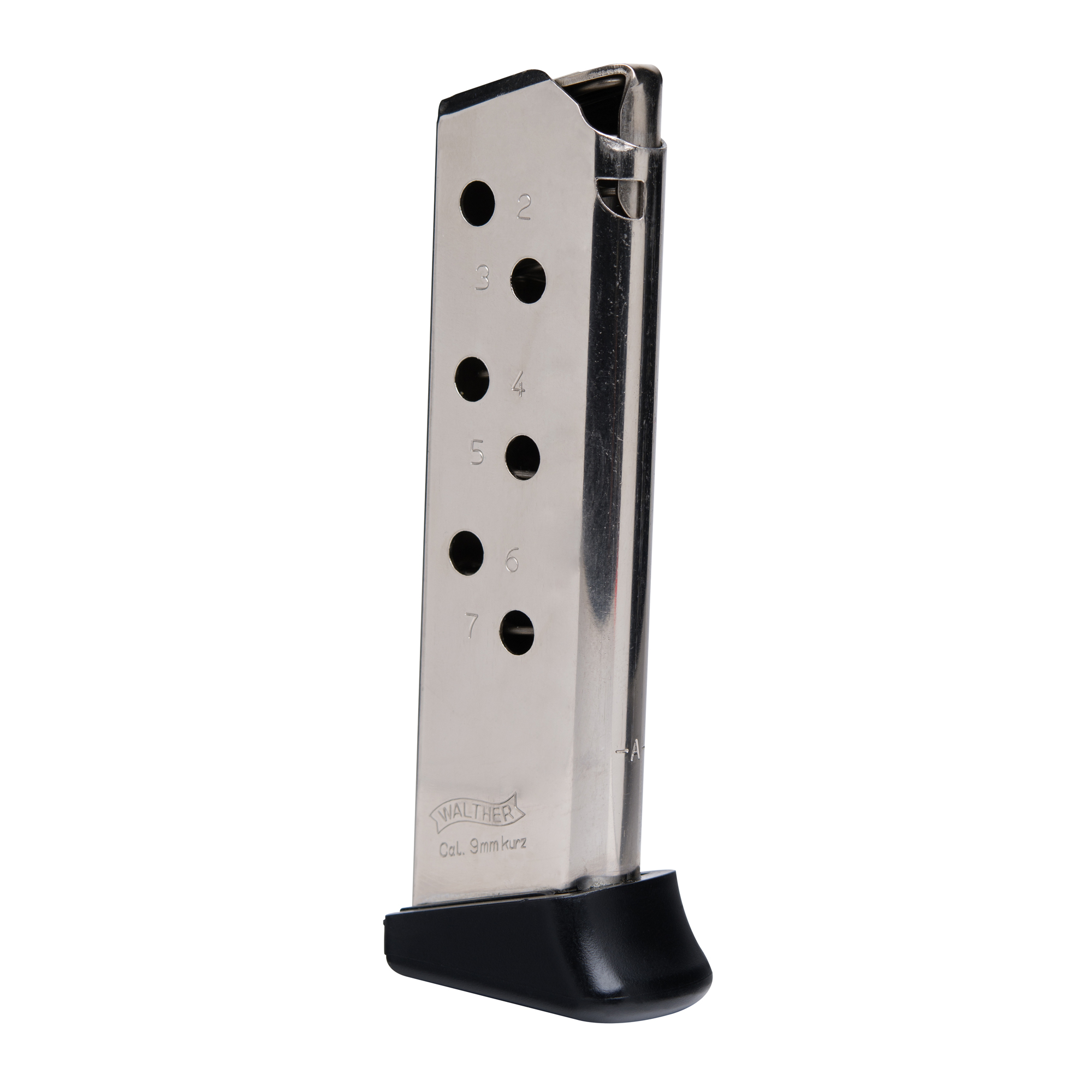 Walther Arms 2246012 PPK/S 7rd Detachable w/Finger Rest 380 ACP Nickel Steel