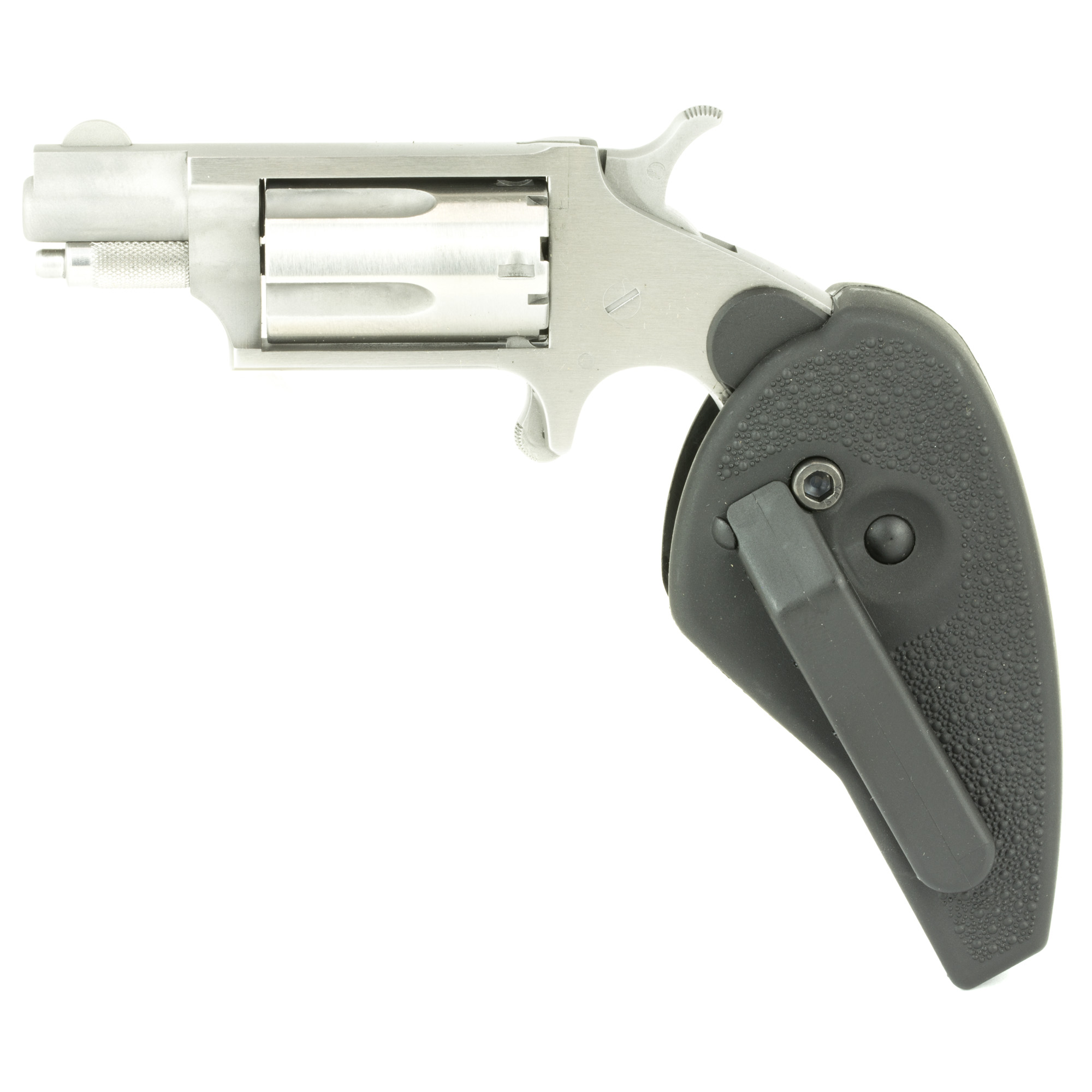 NAA 22MSCHG Mini- Combo 22 LR/.22 WMR Stainless/Black Holster 1.13 in 5rd