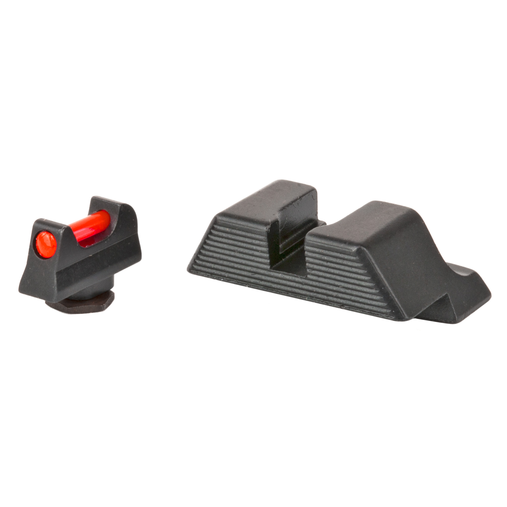 Trijicon 601023 Fiber Sights Red/Fiber Optic Front Sight-Black/Blank Rear Sight Glock 17/17L/19/22 Standard Frame