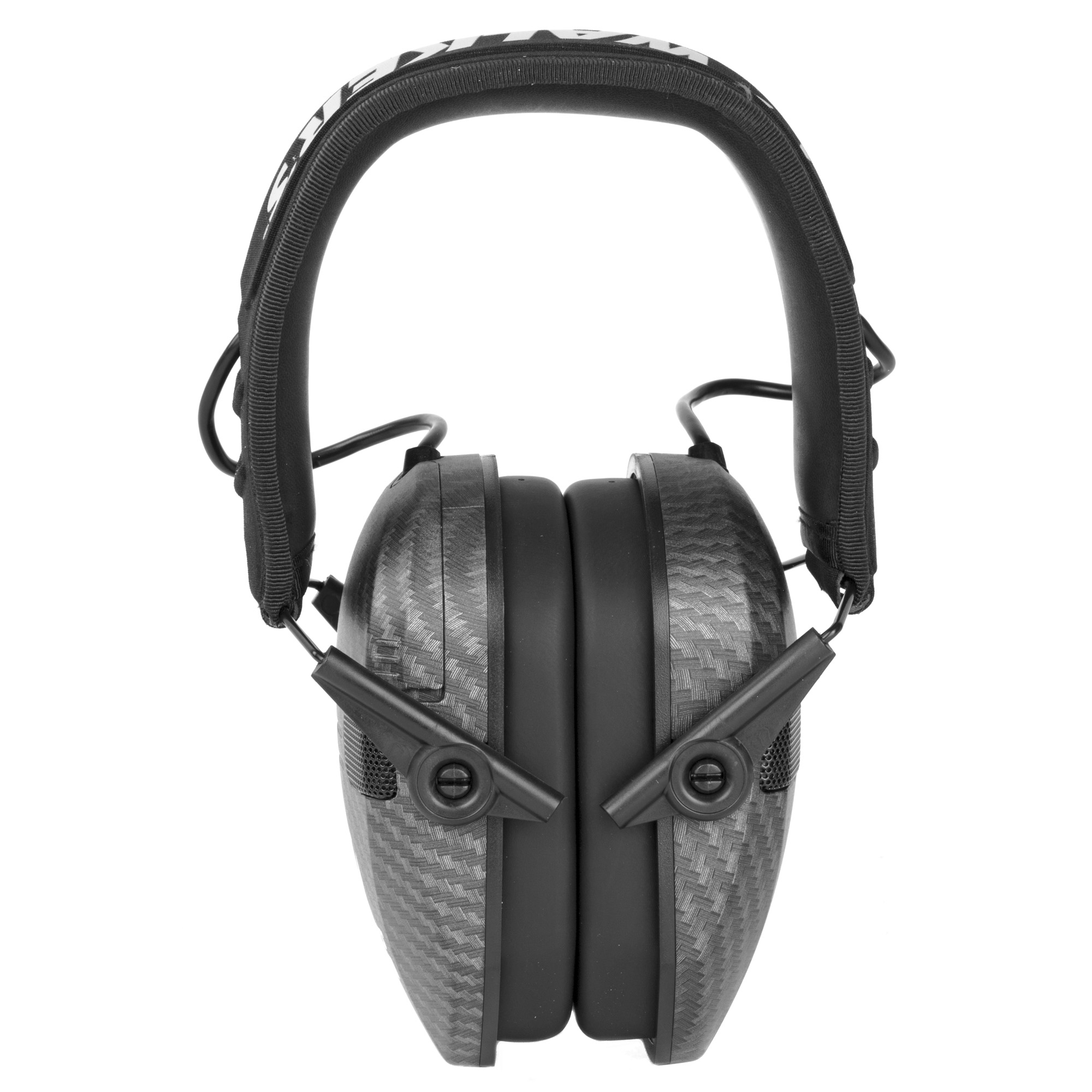 Walker’s GWPRSEMCARB Razor Slim Electronic Muff 23 dB Over the Head Carbon Gray/Black Polymer