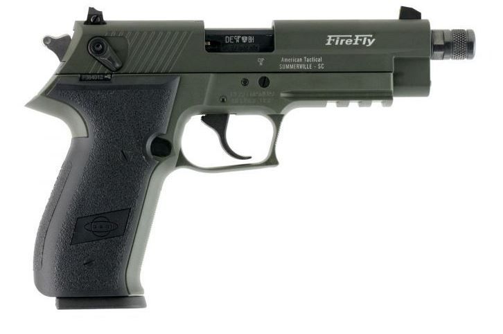 American Tactical GSG Firefly Pistol GERG2213TFFGA, 22LR, 4.9in, Black Polymer Grips, 13 Rds