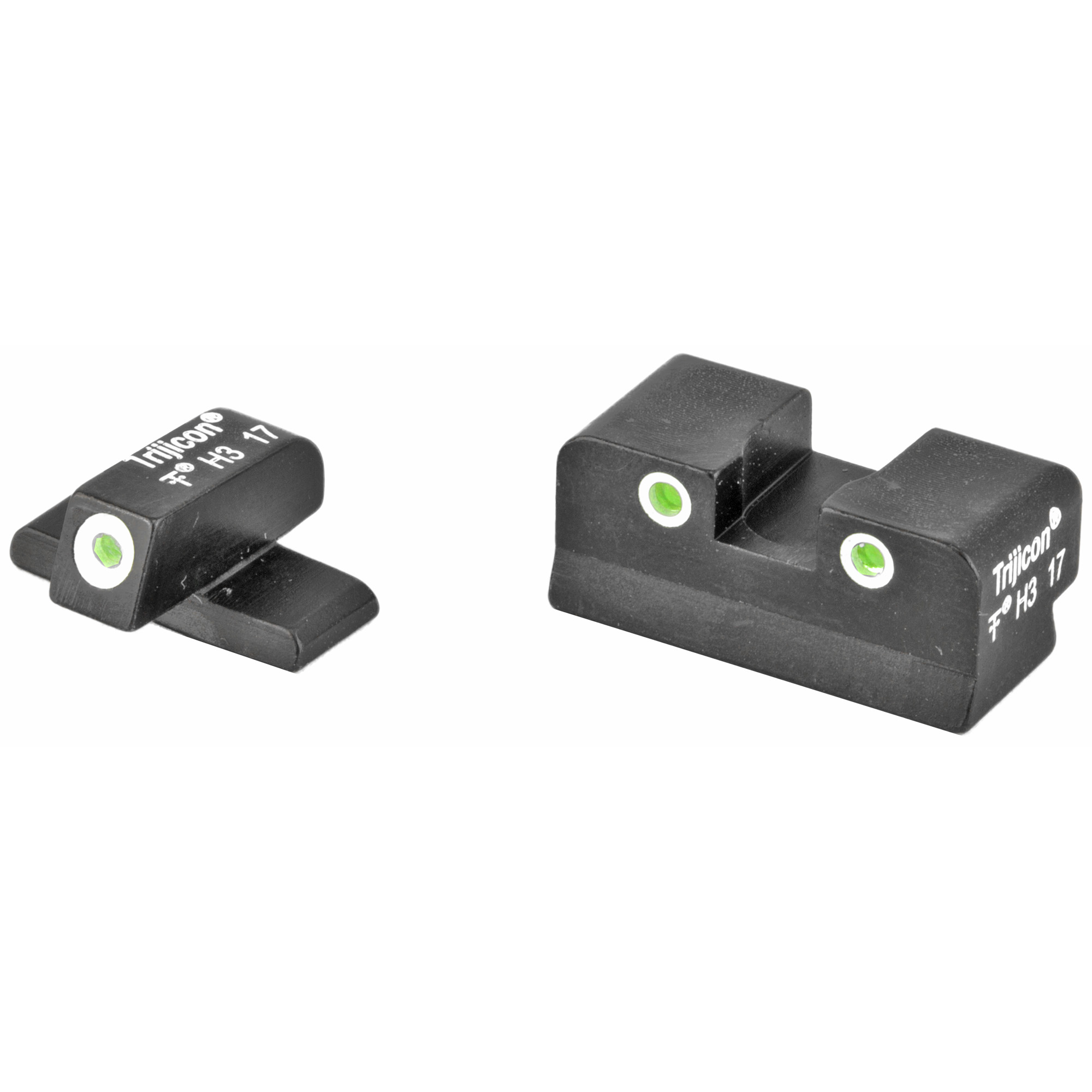 Trijicon 600481 Bright & Tough Night Sights Green/Tritium White Outline Front Sight-Green/Tritium White Outline Rear Sight Springfield Armory XD/XD-M/XD-S