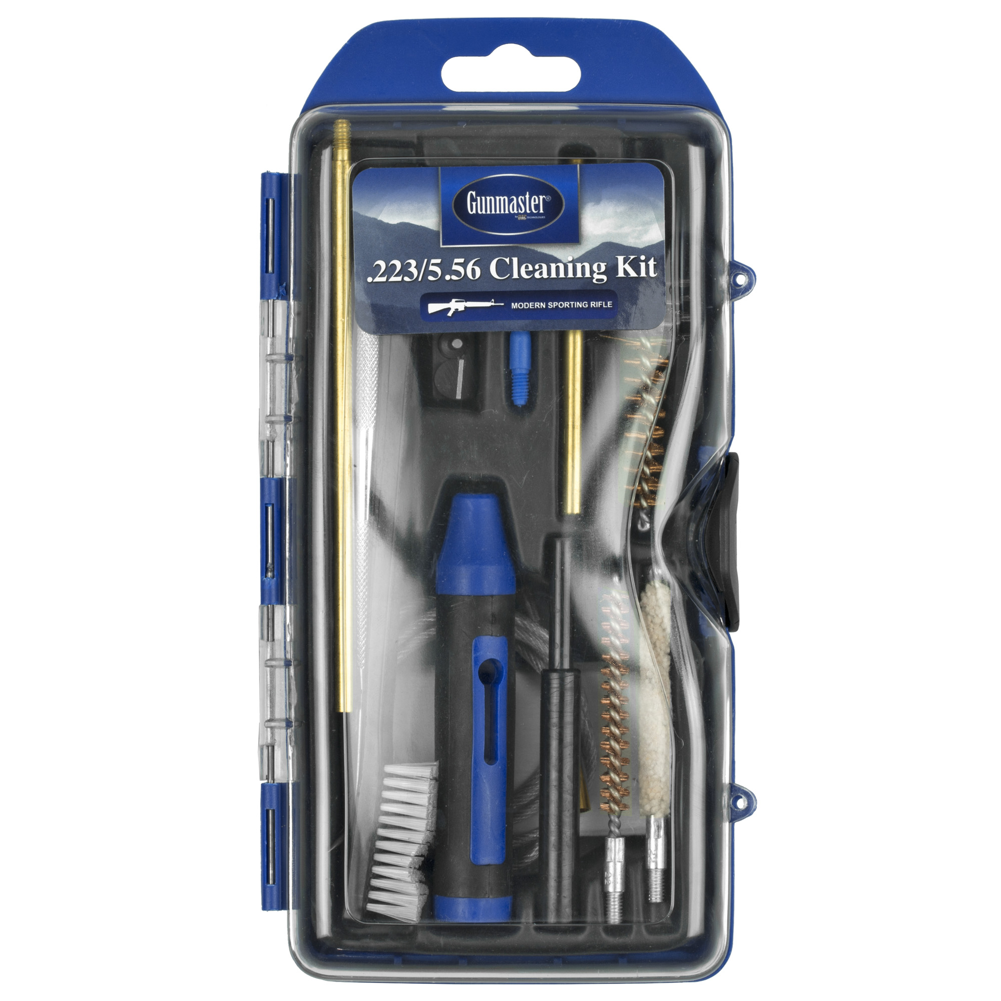 DAC GM223AR AR-15 Cleaning Kit Multi-Caliber Rifle/17 Pieces Black/Blue