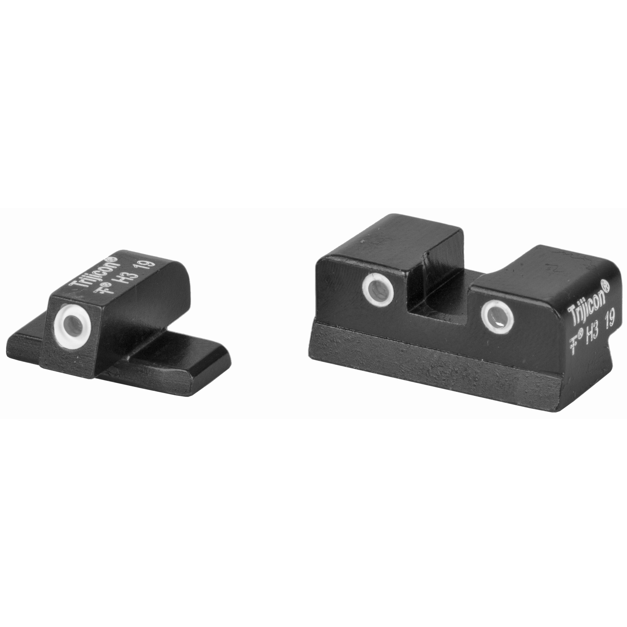 Trijicon 600988 Bright & Tough Night Sights Green/Tritium White Outline Front Sight-Green/Tritium White Outline Rear Sight FN509
