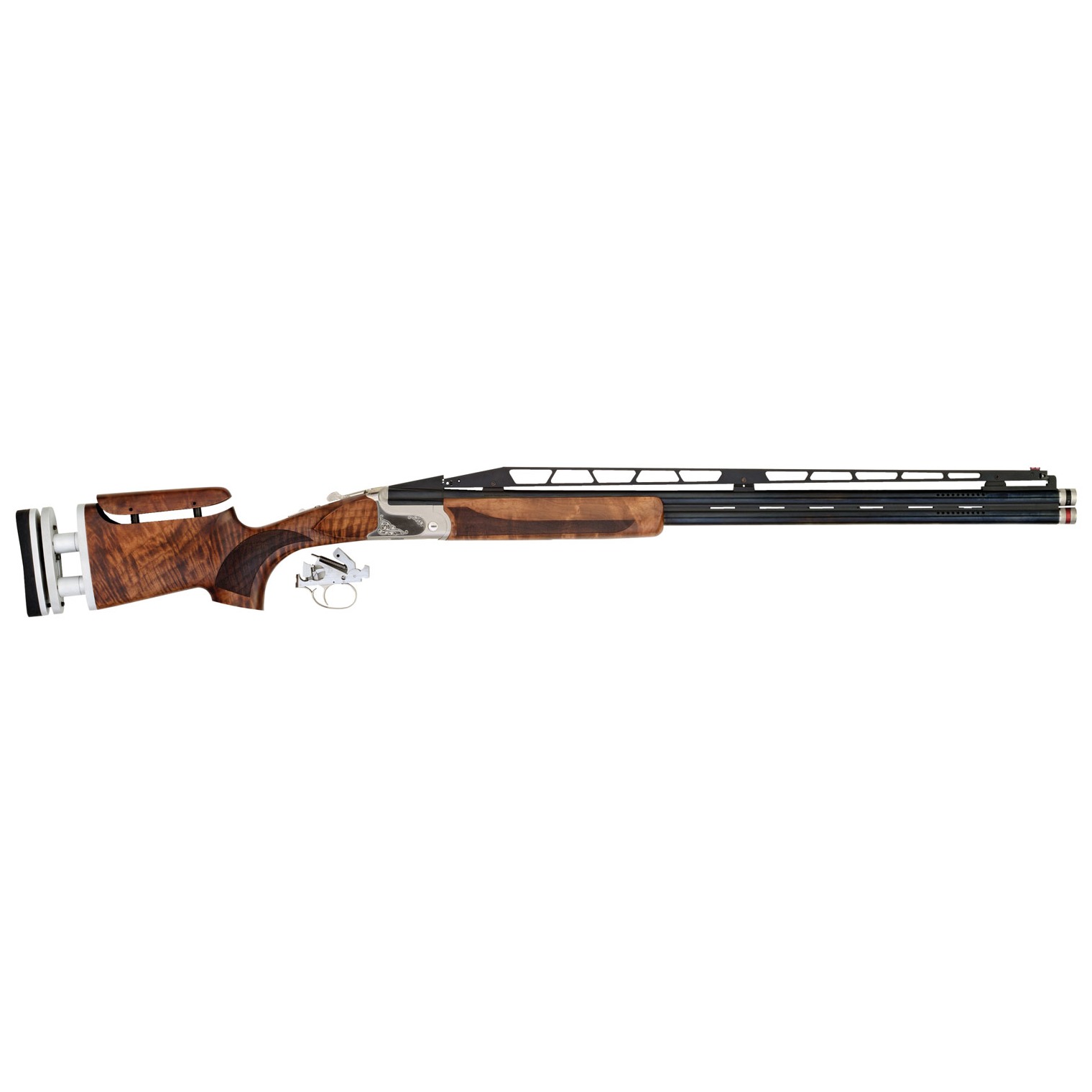 TriStar 35420 TT-15A Deluxe Double Combo 12 Gauge 32” 2rd, 34” 1rd Adjustable Rib Barrels Silver Rec Walnut Fixed with Adjustable Comb Stock Right Hand (Full Size) Includes 5 Extended MobilChoke