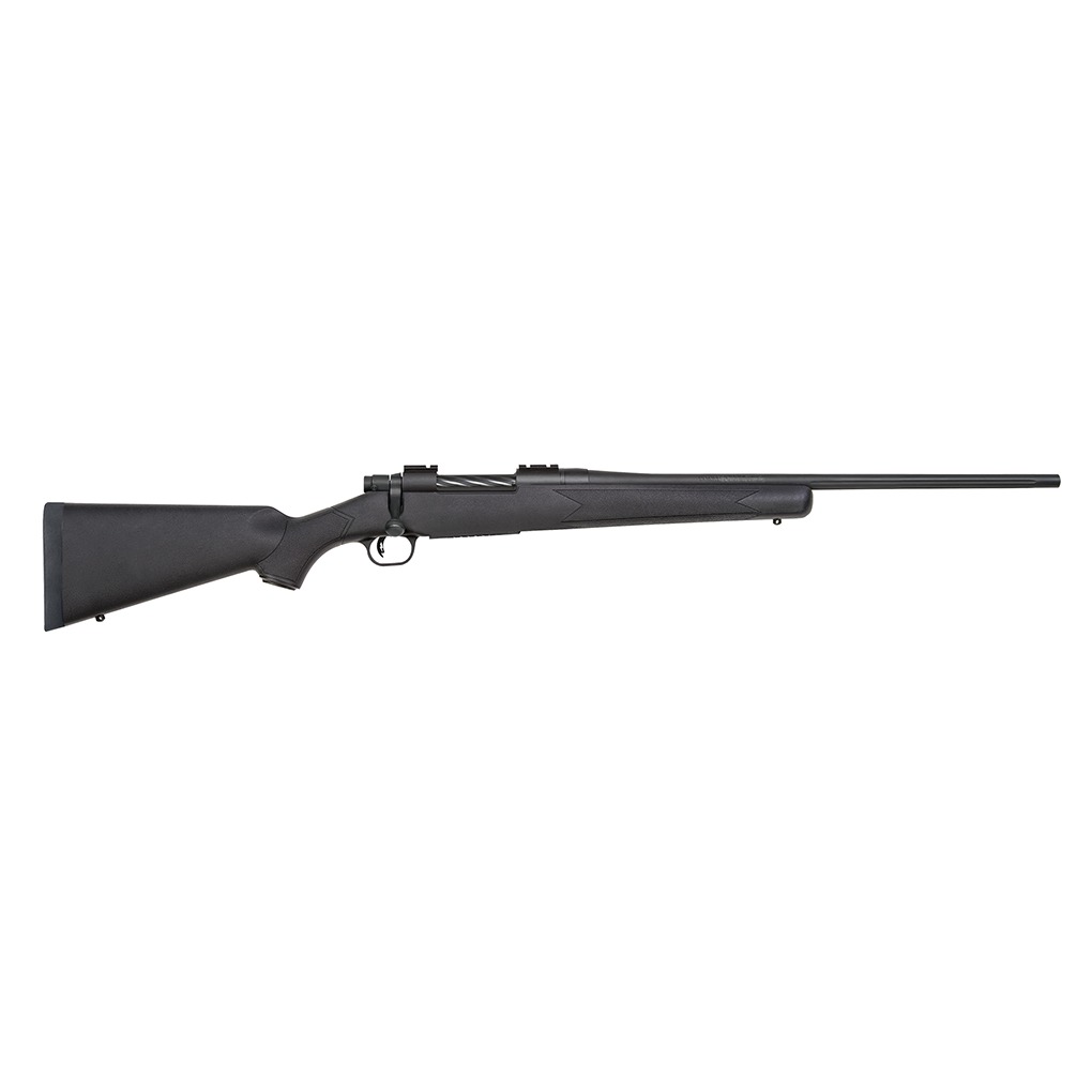 Mossberg 27884 Patriot Full Size 270 Win 5+1 22” Matte Blued Fluted Barrel, Drilled & Tapped Matte Blued Stainless Steel Receiver, Fixed Synthetic Stock, Right Hand