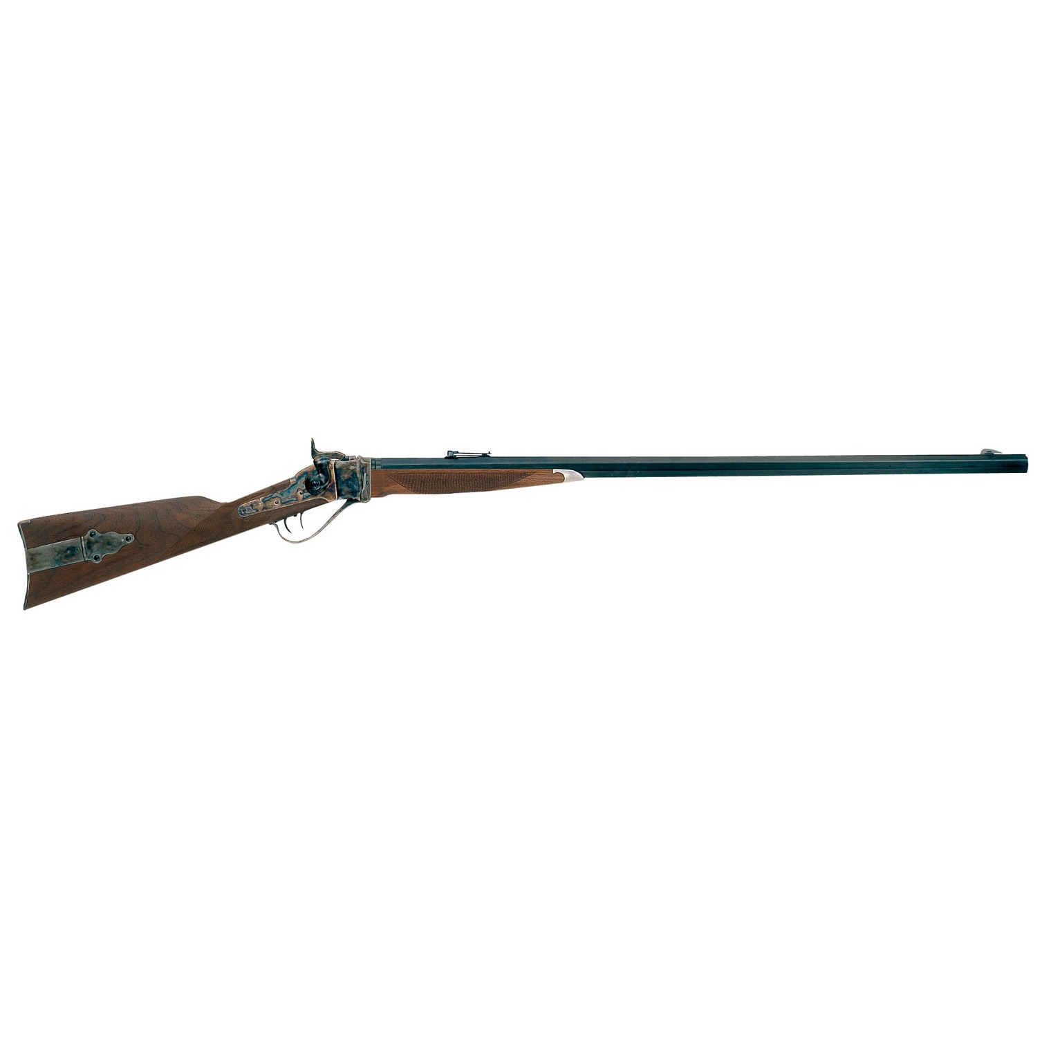 Taylors & Company 220012 1874 Down Under 45-70 Gov Caliber with 1rd Capacity, 32” Blued Barrel, Color Case Hardened Metal Finish & Oiled Walnut Stock Right Hand (Full Size)