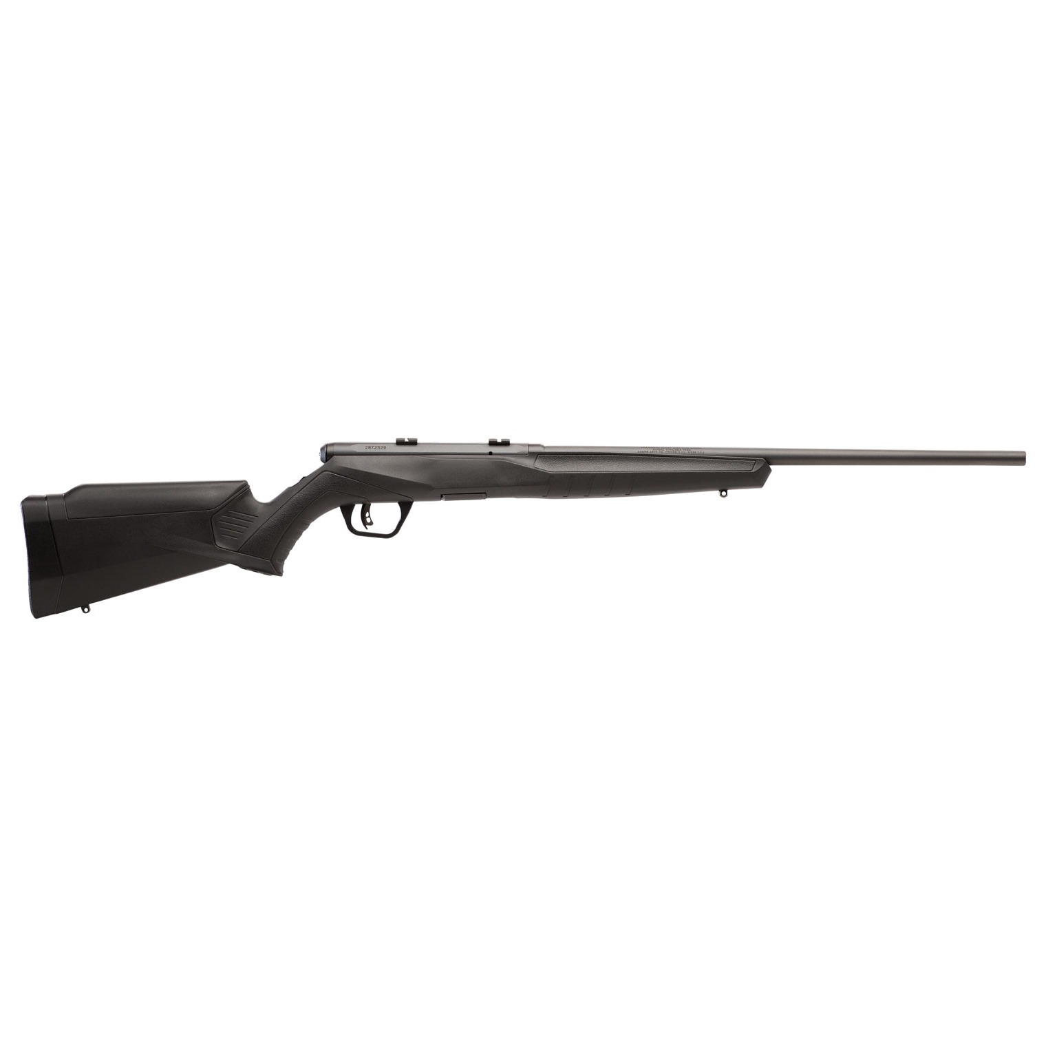 Savage Arms 70540 B Series F Full Size 22 WMR 10+1 21” Matte Black Button Rifled Barrel, Matte Black Drilled & Tapped Carbon Steel Receiver, Matte Black Fixed Synthetic Stock, Left Hand