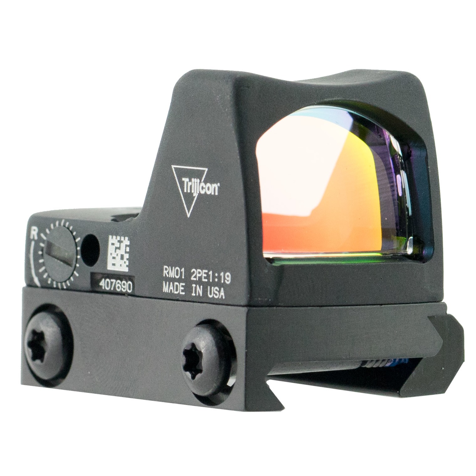 Trijicon 700601 RMR Type 2 Matte Black 1 X 0.89” x 0.67” 3.25 MOA Red Dot with Picatinny Mount